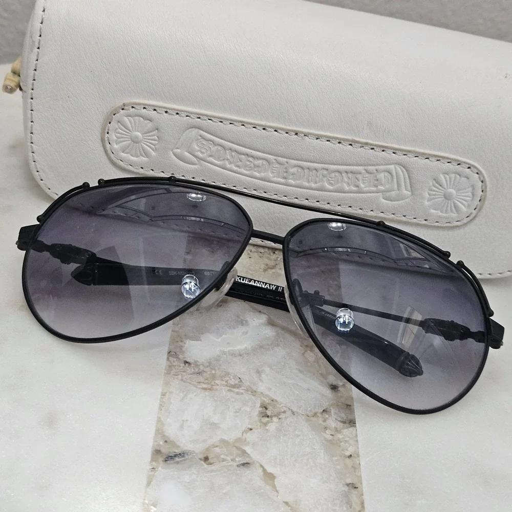 Chrome‎ Hearts KUFANNAW ll  Sunglasses Large Aviator Fit